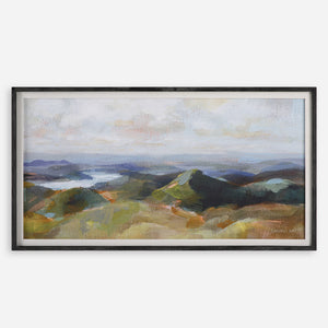 Uttermost Above The Lakes Framed Landscape Print 32290 PINE, MDF, LINEN, PAPER