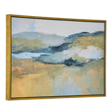 Uttermost Folded Hills Framed Landscape Art 32333 SOLID WOOD, CANVAS,  HOT STAMP FOIL
