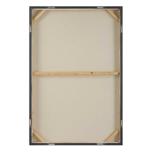 Uttermost Folding Time Framed Canvas Art - Abstract Geometric Design In Monochrome, Versatile Display Black,Brown,Gray,White Canvas ,Pine Wood,Ps 32440