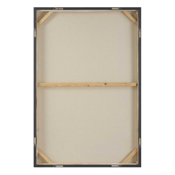 Uttermost Folding Time Framed Canvas Art - Abstract Geometric Design In Monochrome, Versatile Display Black,Brown,Gray,White Canvas ,Pine Wood,Ps 32440