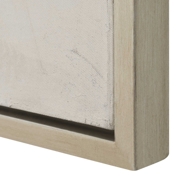 Uttermost Out Of Focus Hand Painted Framed Abstract Art - Captivating Depth & Elegant Gold Frame Gold,Gray,White,Woodtone Canvas ,Pine Wood,Mdf,Acrylic 32435