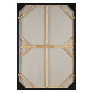 Uttermost Hand Painted Canvas Art With Geometric Shapes In Gray And Sienna - Versatile Framed Decor Black,Brown,Gray,Orange Canvas ,Pine Wood,Mdf,Acrylic 32436
