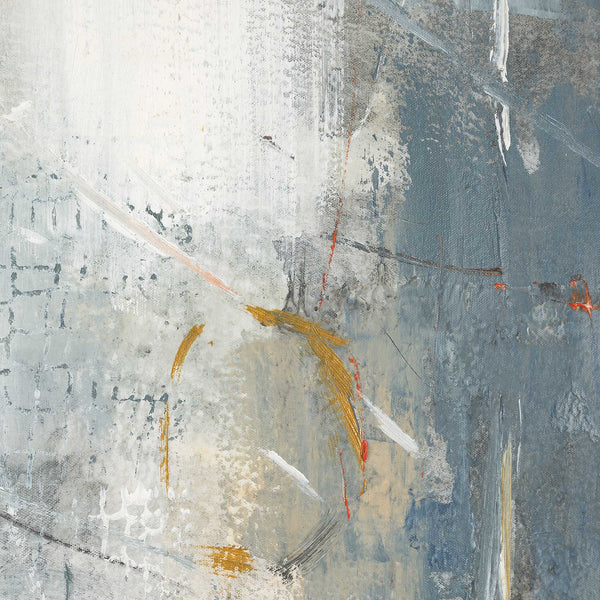 Uttermost Blueprint Hand Painted Canvas Art - Cool Tones, Unique Textures, Versatile Framing Options Black,Blue,Gold,Gray,Orange,White Canvas ,Pine Wood,Mdf,Acrylic 32438