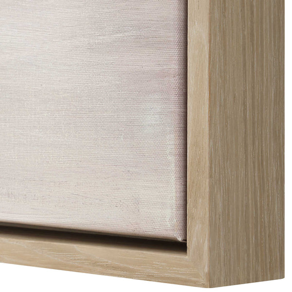 Uttermost Trance Hand Painted Abstract Art - Ethereal Canvas With Muted Tones & Pine Wood Frame Brown,Gray,White,Woodtone Pinewood,Canvas,Wood Veneer 32451