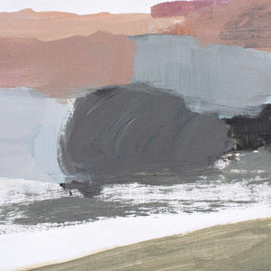 Uttermost Handcrafted Abstract Landscape Art With Gold Frame - Soft Earthy Tones By Pamela Munger Black,Gold,Gray,Green,Orange,Purple,Red,White Solid Wood,Canvas,Hot Stamp Foil 32480