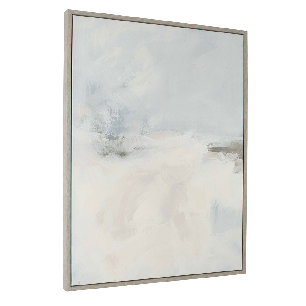 Uttermost Simple Serenity Framed Abstract Art – Handcrafted Neutral Canvas With Gray Washed Frame Brown,Gray,Pink,White Solid Wood,Canvas,Hot Stamp Foil 32482