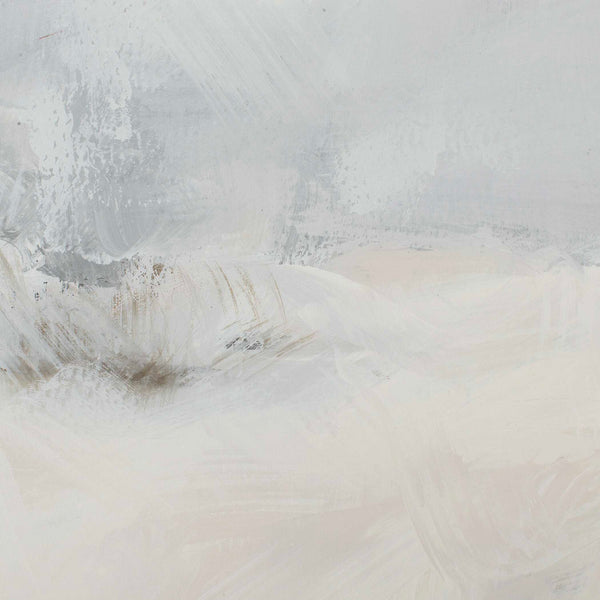 Uttermost Simple Serenity Framed Abstract Art – Handcrafted Neutral Canvas With Gray Washed Frame Brown,Gray,Pink,White Solid Wood,Canvas,Hot Stamp Foil 32482