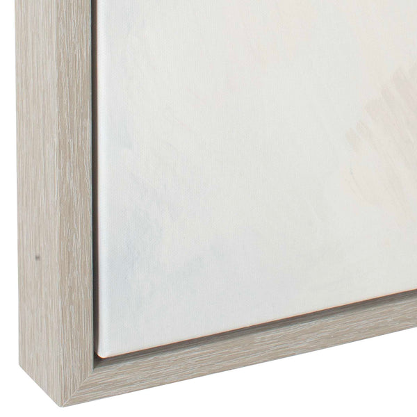 Uttermost Simple Serenity Framed Abstract Art – Handcrafted Neutral Canvas With Gray Washed Frame Brown,Gray,Pink,White Solid Wood,Canvas,Hot Stamp Foil 32482