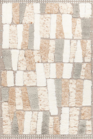 Chandra Rugs Hand Knotted Contemporary Rug - Exquisite 100% Wool Design For Warmth, Durability, And Style Grey,Tan,White Wool Ary57901-576