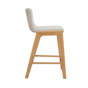Lh Imports Arizona Counter Stool - Stylish White Wash Finish With Solid Rubber Frame For Modern Interiors Beige Solid Rubberwood,Lvl,Polyester,Foam Arz026-om