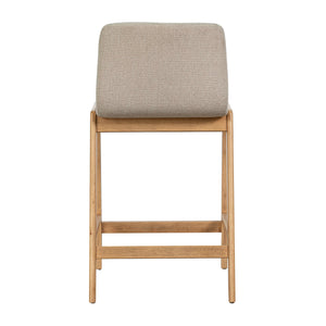 Lh Imports Arizona Counter Stool - Stylish White Wash Finish With Solid Rubber Frame For Modern Interiors Beige Solid Rubberwood,Lvl,Polyester,Foam Arz026-om