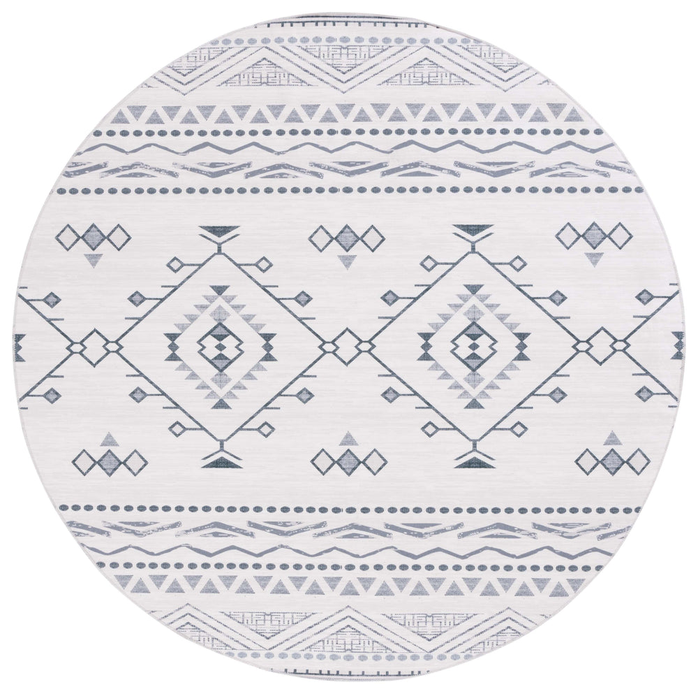 Safavieh Arizona 104 Power Loomed Polyester Rug Beige / Charcoal ARZ104B-9