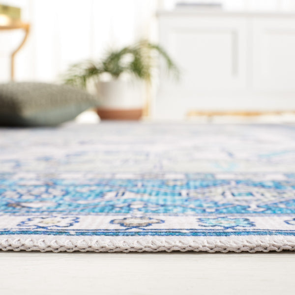 Safavieh Arizona 105 Power Loomed Polyester Rug Beige / Blue ARZ105B-9