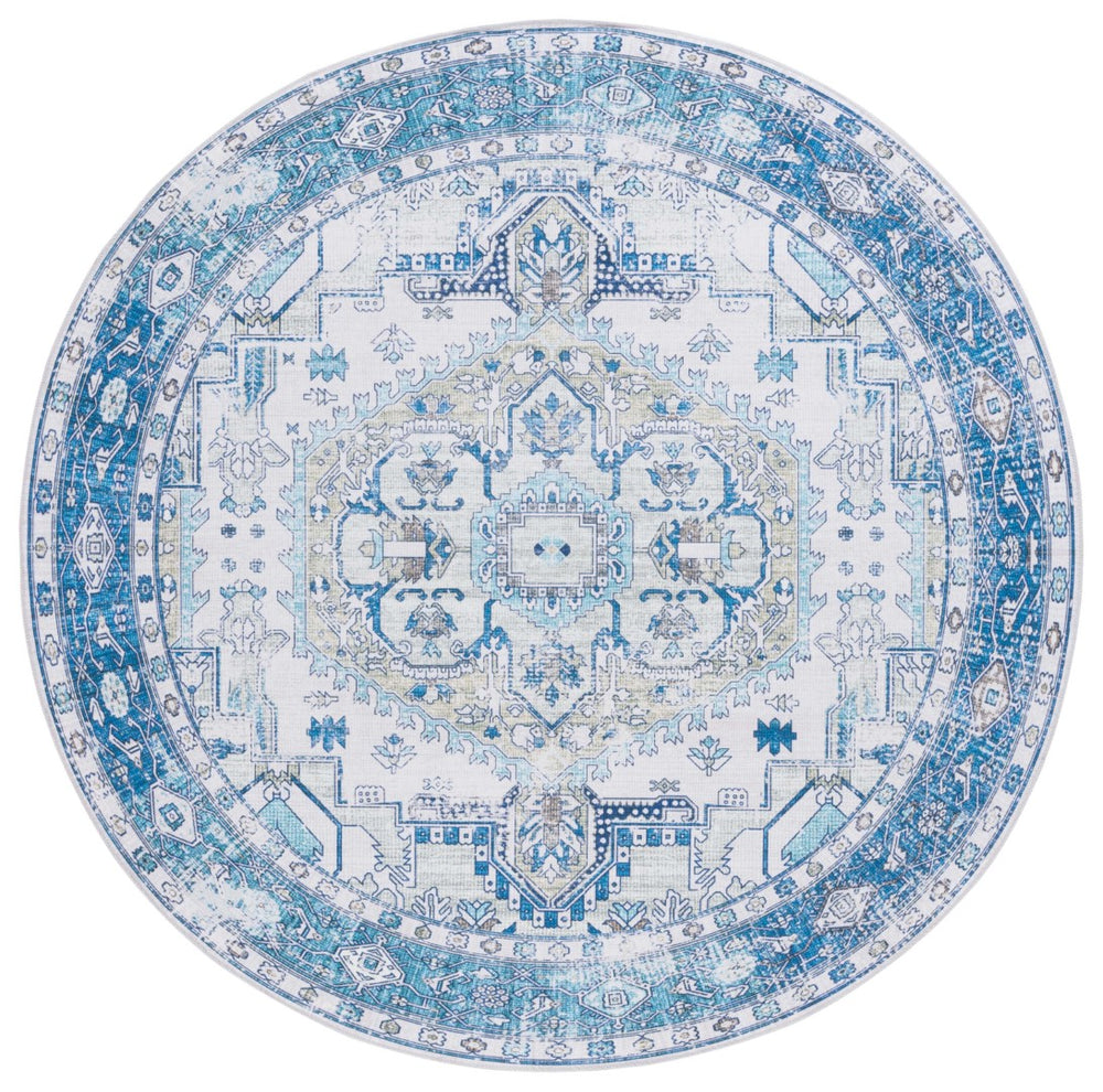 Safavieh Arizona 105 Power Loomed  Rug Beige / Blue ARZ105B-28