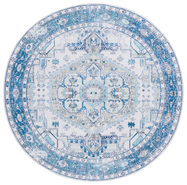Safavieh Arizona 105 Power Loomed  Rug Beige / Blue ARZ105B-6R