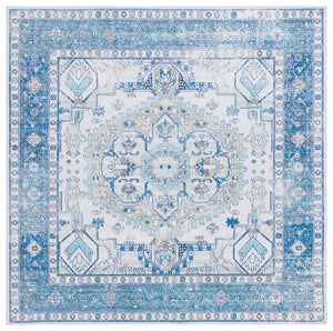 Safavieh Arizona 105 Power Loomed Polyester Rug Beige / Blue ARZ105B-9