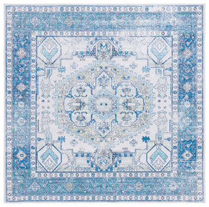 Safavieh Arizona 5' X 8' Oval Area Rug - Elegant Beige & Blue Traditional Design, Soft, Washable & Durable Beige ,Blue Polyester Pile Arz105b-5ov