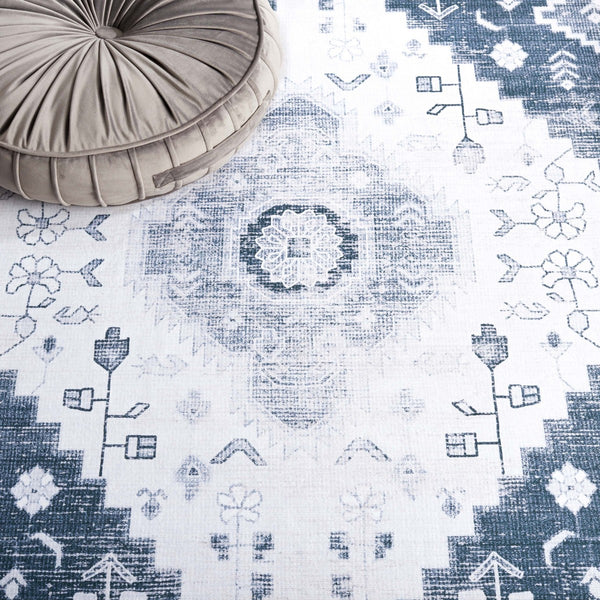 Safavieh Arizona 107 Power Loomed Polyester Rug Grey Green / Ivory ARZ107F-9