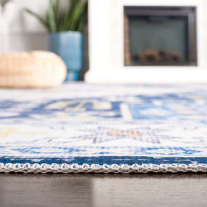 Safavieh Arizona 107 Power Loomed Polyester Rug Navy / Ivory ARZ107N-9