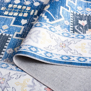 Safavieh Arizona 107 Power Loomed Polyester Rug Navy / Ivory ARZ107N-9