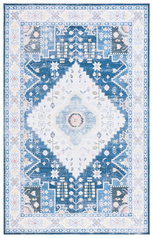 Safavieh Arizona 107 Power Loomed Polyester Rug Navy / Ivory ARZ107N-9