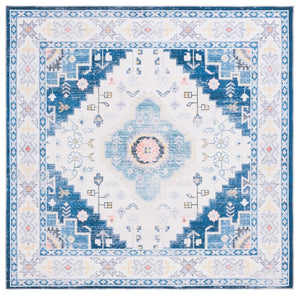 Safavieh Arizona 107 Power Loomed  Rug Navy / Ivory ARZ107N-6SQ