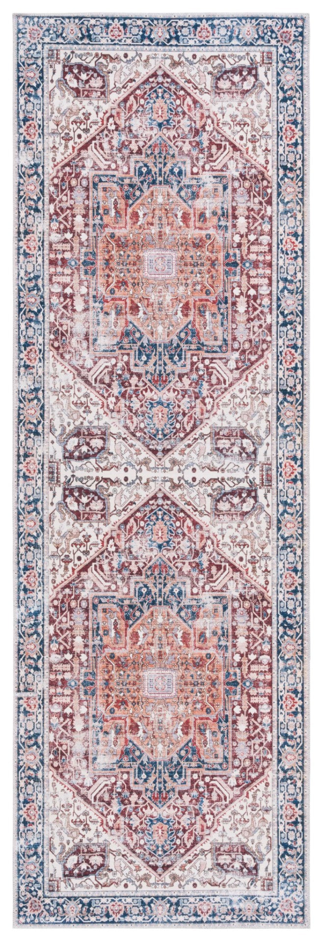 Safavieh Arizona 109 Power Loomed  Rug Red / Navy ARZ109Q-28