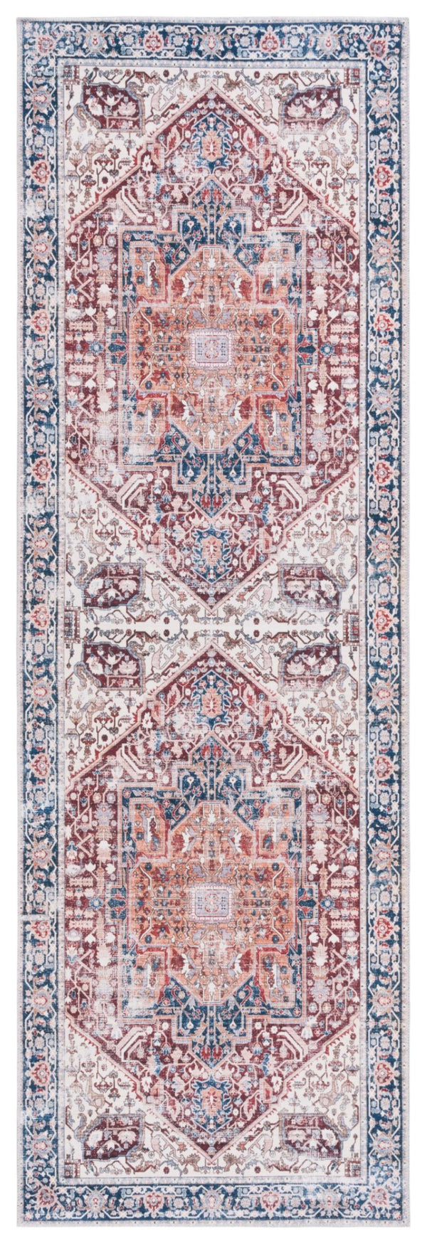 Safavieh Arizona 109 Power Loomed  Rug Red / Navy ARZ109Q-28