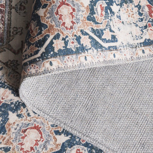 Safavieh Arizona Traditional Oval Area Rug - Timeless Elegance With Floral Patterns For Sophisticated Spaces Red ,Navy Polyester Pile Arz109q-5ov