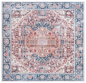 Safavieh Arizona 109 Power Loomed  Rug Red / Navy ARZ109Q-6SQ