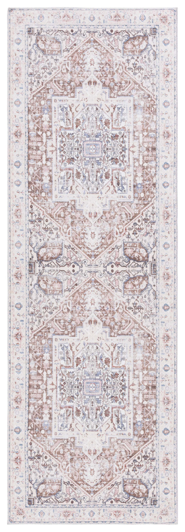 Safavieh Arizona 109 Power Loomed Traditional Rug Taupe / Beige Polyester Pile