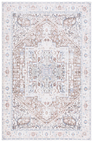 Safavieh Arizona Traditional Oval Area Rug - Timeless Elegance With Floral Patterns For Sophisticated Spaces Taupe ,Beige Polyester Pile Arz109t-5ov