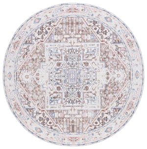 Safavieh Arizona Traditional Oval Area Rug - Timeless Elegance With Floral Patterns For Sophisticated Spaces Taupe ,Beige Polyester Pile Arz109t-5ov