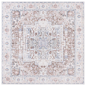 Safavieh Arizona Traditional Oval Area Rug - Timeless Elegance With Floral Patterns For Sophisticated Spaces Taupe ,Beige Polyester Pile Arz109t-5ov