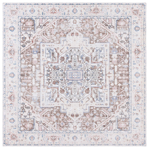 Safavieh Arizona Traditional Oval Area Rug - Timeless Elegance With Floral Patterns For Sophisticated Spaces Taupe ,Beige Polyester Pile Arz109t-5ov