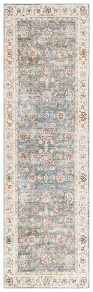 Safavieh Arizona Elegant Area Rug With Timeless Floral Design, Washable & Slip Resistant For Home Decor Green ,Beige Polyester Pile Arz112y-214