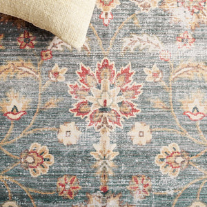 Safavieh Arizona 5' X 8' Oval Area Rug - Luxurious Green Beige Design, Durable, Washable & Slip-resistant Green ,Beige Polyester Pile Arz112y-5ov