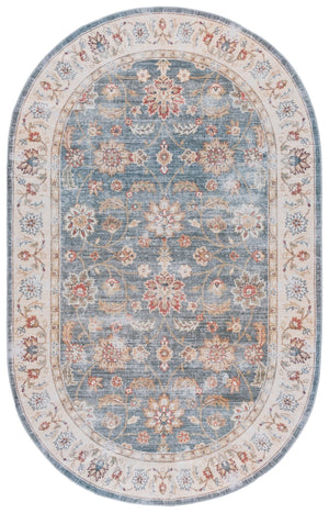 Safavieh Arizona 5' X 8' Oval Area Rug - Luxurious Green Beige Design, Durable, Washable & Slip-resistant Green ,Beige Polyester Pile Arz112y-5ov