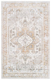 Safavieh Arizona 116 Power Loomed Traditional Rug Beige / Gold Polyester Pile