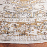 Safavieh Arizona 116 Power Loomed Traditional Rug Beige / Gold Polyester Pile