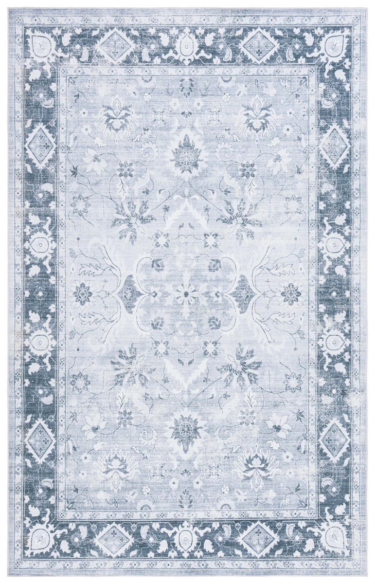 Safavieh Arizona 118 Power Loomed Polyester Rug Light Grey / Grey Green ARZ118F-9