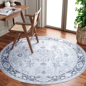 Safavieh Arizona 118 Power Loomed Polyester Rug Light Grey / Grey Green ARZ118F-9