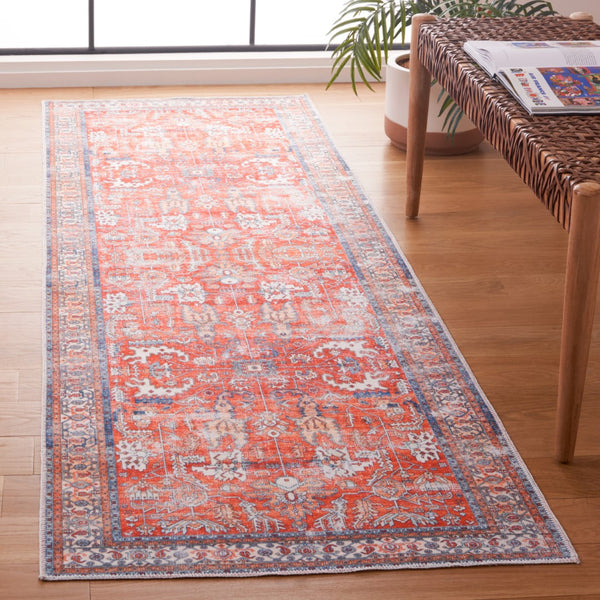 Safavieh Arizona 119 Power Loomed  Rug Rust / Aqua ARZ119P-28