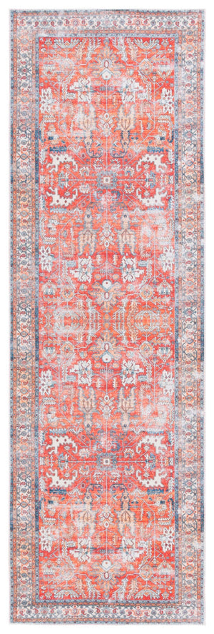 Safavieh Arizona 119 Power Loomed  Rug Rust / Aqua ARZ119P-28