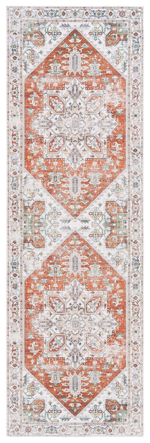 Safavieh Arizona 120 Power Loomed  Rug Ivory / Rust ARZ120A-28