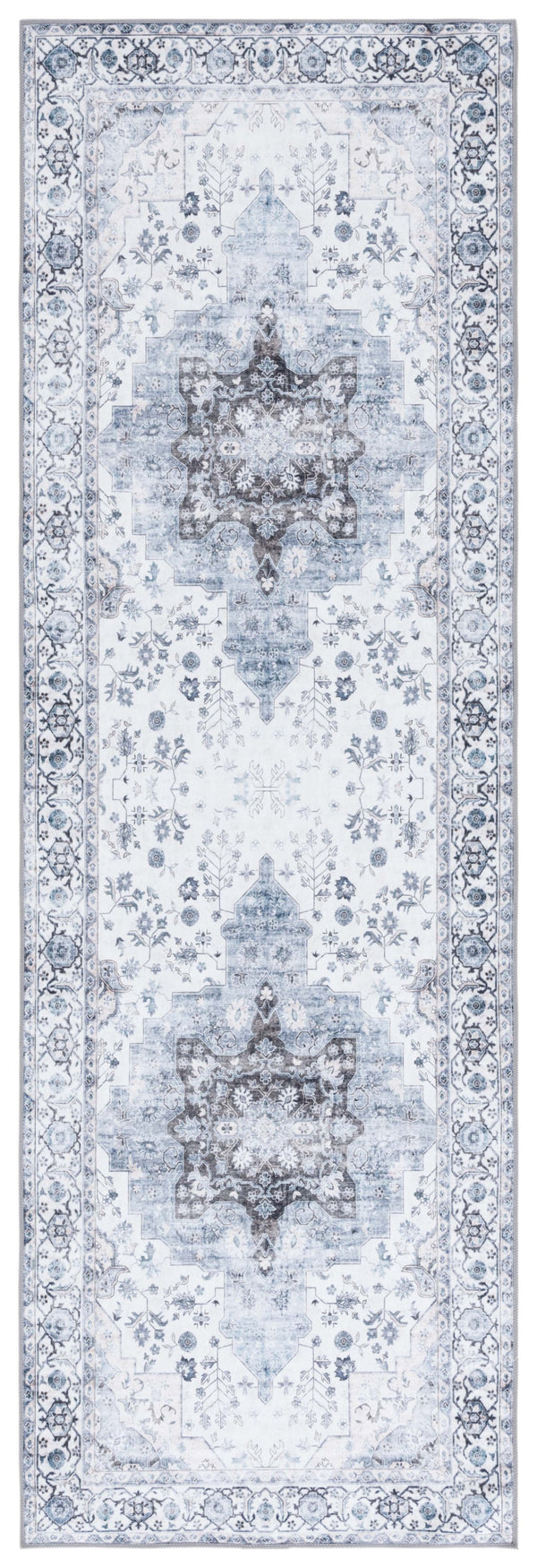 Safavieh Arizona Traditional Area Rug - Timeless Elegance In Ivory And Blue For Modern Living Spaces Ivory ,Blue Polyester Pile Arz123a-5ov
