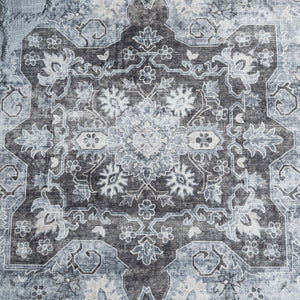 Safavieh Arizona Traditional Area Rug - Timeless Elegance In Ivory And Blue For Modern Living Spaces Ivory ,Blue Polyester Pile Arz123a-5ov