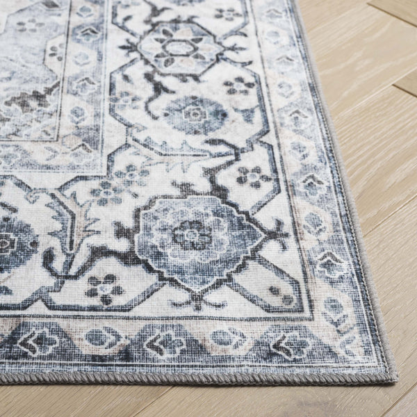 Safavieh Arizona Traditional Area Rug - Timeless Elegance In Ivory And Blue For Modern Living Spaces Ivory ,Blue Polyester Pile Arz123a-5ov