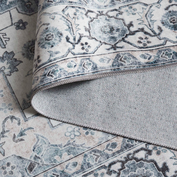 Safavieh Arizona Traditional Area Rug - Timeless Elegance In Ivory And Blue For Modern Living Spaces Ivory ,Blue Polyester Pile Arz123a-5ov