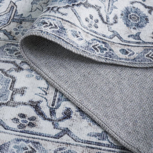 Safavieh Arizona Traditional Area Rug - Timeless Elegance In Ivory And Blue For Modern Living Spaces Ivory ,Blue Polyester Pile Arz123a-5ov